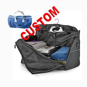 Shoulder Convertible Foldable Personalized Custom Logo Fashion Garment Bag Travelling Suit Bags