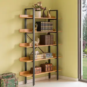 Libreria industriale per l'home Office regolabile scaffali portaoggetti Organizer Vintage Book Shelf Display