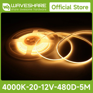 4000K-20-12V-480D-5M แถบแสงนุ่มนวลแบบโมโนโครม COB ไม่มีจุดแสงและดีไซน์ใช้พลังงานต่ำ รองรับการตัดแบบฟรี K539 - Product Image 2