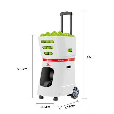 SIBOASI Professional Padel & Tennis Training Machine-Multi-Training Modes Portable Durable ABS for Training Institutions