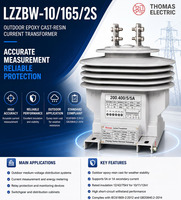 Transformateur de courant LZZBW-10/165/2S 10kV 5-1000A 0.2/10P 0.25/10P 0.5/10P CT extérieur
