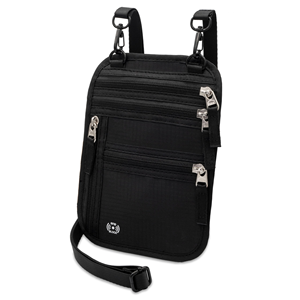 Pochette de voyage à la mode et porte-passeport à blocage RFID-Anti-vol pour femmes et hommes Sac à documents personnalisable en nylon - Product Image 1