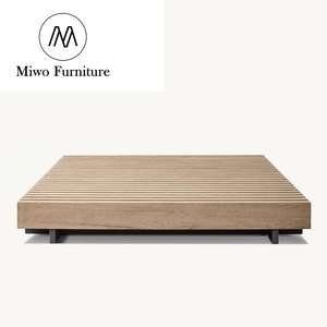 Muebles de exterior de lujo Vestíbulo del hotel Jardín Diseño moderno Madera de teca natural Striata Patio Resort Lounge <span class=keywords><strong>Mesa</strong></span> de centro <span class=keywords><strong>cuadrada</strong></span> - Product Image 4