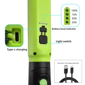 Lampe de travail magnétique portable COB LED 5200mAh 12V DC, lumineuse, étanche, sans fil, pour réparation automobile d'urgence et éclairage d'atelier, faisceau 120° - Product Image 4