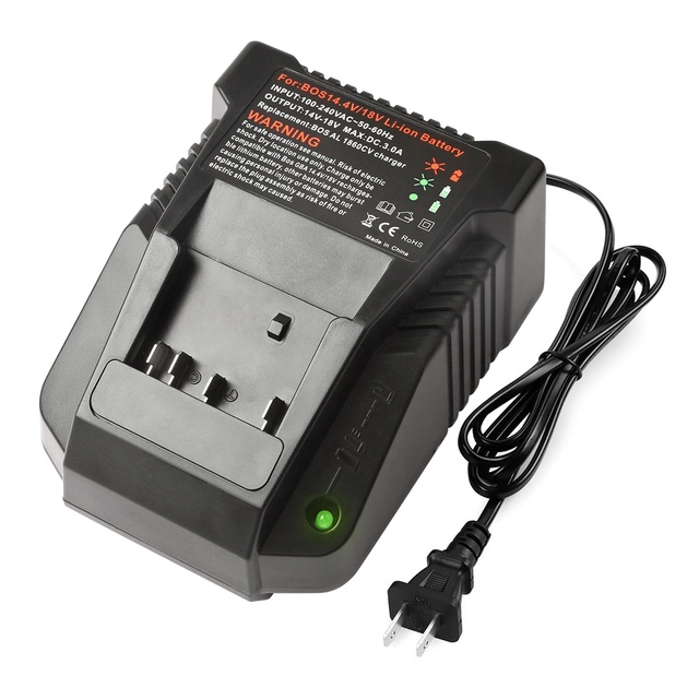 3A Fast Charger for Bosch 1018K Li-ion Battery 14.4V-18V AL1820CV Compatible with BAT618 BAT618G BAT609