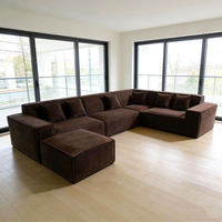 Hochwertiges modernes modulares Kompressionssofa-Set, einfache und komfortable Wohnzimmermöbel, ideal für Villen und Apartments.