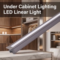 Lampu Lemari Tersembunyi di Bawah Kabinet LED Strip Bar Lighting untuk Showcase Lemari Dapur Rak Pencahayaan YB1017-101