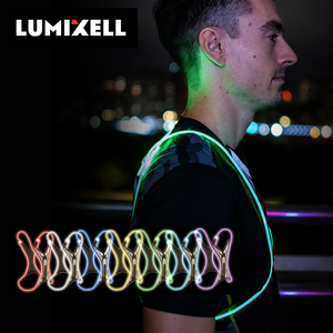 Adjustable LED Vest for Night Running & Cycling Rechargeable USB Reflective Safety Clothing with Porket - Product Image 4