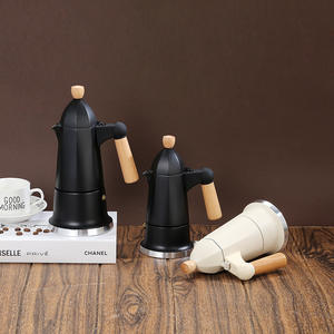 Amz Hot Italian Style 3-Cup 150ml Aluminium Moka Pot Espresso <span class=keywords><strong>Percolateur</strong></span> Petit Portable Cuisinière <span class=keywords><strong>Cafetière</strong></span> - Product Image 4