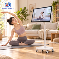 Afficheur numérique intelligent sans fil USB de 32 pouces, écran mobile extérieur, Android 13, écran tactile rotatif 10 points, 1920x1080, IP20 caché