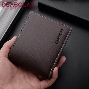 Portefeuille pour homme léger et fin en PU, design horizontal à deux volets, porte-cartes - Product Image 2
