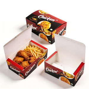 Caja de Embalaje de Alimentos Plegable Personalizada <span class=keywords><strong>al</strong></span> por Mayor para <span class=keywords><strong>Papas</strong></span> Fritas y <span class=keywords><strong>Pollo</strong></span> Frito - Product Image 5