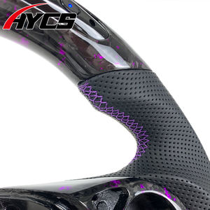 พวงมาลัยคาร์บอนไฟเบอร์แอลอีดีปรับแต่งได้สำหรับรถยนต์ฮอนด้า9th เจน Civic 2016-2021 Fk8 Fk7ประเภท <span class=keywords><strong>R</strong></span> Si Coupe - Product Image 4