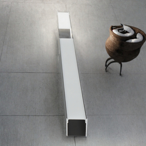 Profilé en aluminium anodisé pour éclairage LED, canal d'éclairage en aluminium extrudé, profilé à lamelles pour éclairage linéaire intérieur - Product Image 3