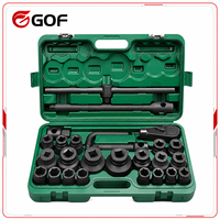 Garantie de Qualité Nouveau Style GOF 26 pièces Jeu de Douilles à Chocs en Acier Chrome Vanadium Kit d'Outils Manuels pour Réparation et Jardinage OEM