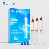 Gel blanchissant pour les dents 35% peroxyde, seringue à double canon, gel de blanchiment dentaire pour clinique, dentiste, salon de beauté, kit de blanchiment