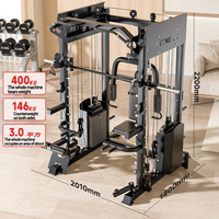 Station multifonctionnelle de musculation avec crossover par câble, Power Cage, Rack à squats, Appareil d'exercice pectoral, Équipement de gym, Machine Smith