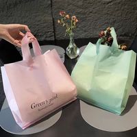 Bolsa de Plástico Reutilizable con Asa de Lazo Suave de LDPE, Tamaño y Color Personalizados, Venta al Por Mayor OEM, Directo de Fábrica