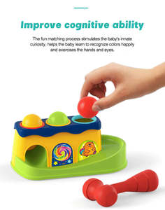 Unisex divertente martello palla a goccia giocattoli morbidi per neonati <span class=keywords><strong>regali</strong></span> per bambini di <span class=keywords><strong>1</strong></span> <span class=keywords><strong>anno</strong></span> bambino felice tempo per bambini scatole confezionate - Product Image 4