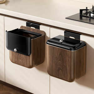 Cubo de Basura Moderno para Cocina, de Pared, Gran Capacidad, con Tapa, para Colgar en la Encimera, Especializado para Desechos de Alimentos, Ecológico - Product Image 2