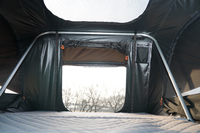 Tente de toit rigide hybride Remaco Overland à ouverture latérale en aluminium pour 4 personnes, structure Pro X robuste, pliable