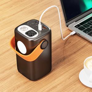 แบตเตอรี่โซเดียมไอออนกำลังสูง 100W ชาร์จเร็ว พาวเวอร์แบงค์แบบพกพา จั๊มสตาร์ท ชาร์จไร้สาย พอร์ต Type C ความจุ 6000mAh สำหรับกรณีฉุกเฉิน - Product Image 2