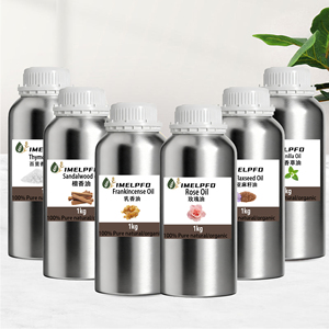 纯天然精油混合物：香草、檀香、玫瑰、百里香、乳香和亚麻籽油，用于香薰疗法 - Product Image 2