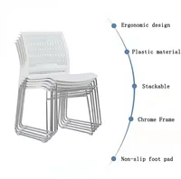 Wenchen V6143プラスチック製椅子そり積み重ね可能