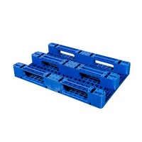 Paleta de Plástico Encajable de Doble Entrada Tipo Euro 1200x800x150mm, Paleta de Almacenamiento Industrial y Logística