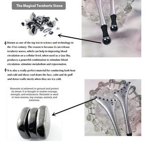 Guasha papan kerokan batu Magnet Aloi Titanium, alat terapi kerokan Tubuh Anti stres terapi Cina 2025 - Product Image 3