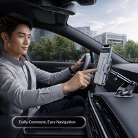 Support de téléphone intelligent pour voiture flexible et réglable à 360 degrés, de haute qualité, pour pare-brise et grille d'aération