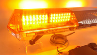 Barra de luz intermitente automática de advertencia ámbar de seguridad Golddeer con bocina de altavoz de 100W dentro de Barra de luces estroboscópicas LED de alta potencia para camión