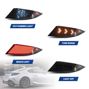 Digital Screen <b>LED</b> Tail <b>Light</b> <b>Red</b> Lens for 2022+ GR86/BRZ Taillights Sequential DRL Turn Signal Break Rear Lamp - Product Image 2