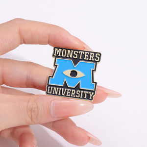 Sming Pins Cartoon Monsters University <span class=keywords><strong>Mike</strong></span> Wazowski Esmalte Pins Broches encantadores Insignias Regalos para amigos Fans - Product Image 3