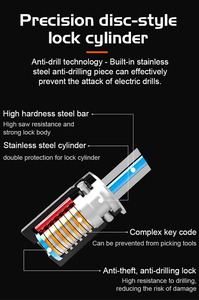 Candado de Disco para Motocicleta <span class=keywords><strong>KOVIX</strong></span> New Image con Alarma Sonora Antirrobo para Motocicletas - Product Image 2