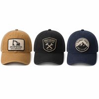 Écussons brodés pour la construction : Casquette d'équipage d'excavateur, personnalisée, avec bordure Merrow haute densité, thermocollante, à scratch, pour chapeau