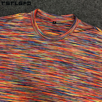 Camisetas Deportivas Casuales de Manga Corta para Hombre, Tejidas, Ligeras, Transpirables, de Secado Rápido, Coloridas, de Poliéster y Elastano