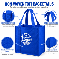 Sac fourre-tout réutilisable en non-tissé pour femme, personnalisé avec logo, écologique, avec bandoulière, pour usage quotidien – Vente en gros
