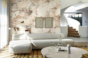 YUSHI vente en gros brillant doux lustre dalles <span class=keywords><strong>de</strong></span> pierre frittée pour salle à manger <span class=keywords><strong>piscine</strong></span> salon Hall planchers comptoirs - Product Image 3