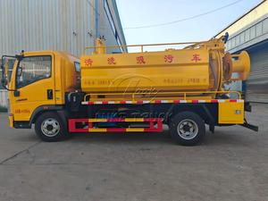 รถดูดสิ่งปฏิกูลแบบสองฟังก์ชั่น Sinotruk Howo 4x2 ถังขนาด 5-6 ลูกบาศก์เมตร พร้อมระบบควบคุมระยะไกลสำหรับดูดสิ่งปฏิกูลและขจัดสิ่งอุดตันในท่อ - Product Image 2