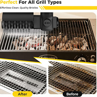 Brosse de nettoyage électrique robuste pour barbecue, personnalisable en gros, pour accessoires de barbecue extérieur, batterie 2600 mAh