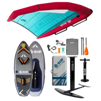 Commande en gros : Planche de SUP gonflable hydrofoil FOIL BOARD avec aile transparente et fibre de carbone pour les écoles de surf du Brésil, les jeux aquatiques et le surf