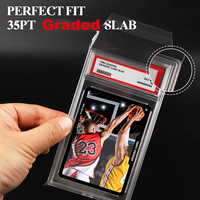 HUACENT Premium Ultra Clear Pro, protège-cartes standard refermable avec rabat, sacs d'équipe avec logo, boîte personnalisée