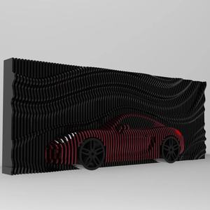 ML-WD059 Arte de Pared Paramétrico Ecológico de Madera Maciza con Temática de Vehículos para Decoración de Tiendas de Juguetes y Habitaciones de Niños - Product Image 3