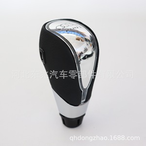 Led Car Gear <b>Knob</b> Universal Black Leather Ergonomic <b>Shift</b> Lever Head With Custom Logo Support - Product Image 3