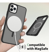 Étui de téléphone portable translucide de luxe avec anneau magnétique, sensation de peau, pour iPhone 11 Pro Max, coque de téléphone personnalisée