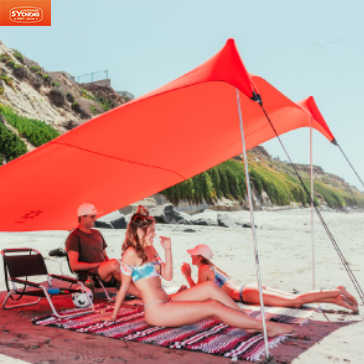 Outdoor Durable Beach Shade Canopy Beach Tent Sun Shelter with UPF50