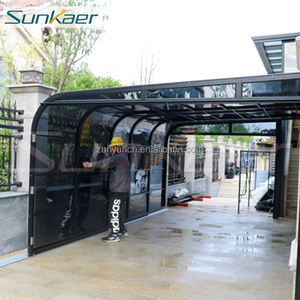 Couverture de <span class=keywords><strong>piscine</strong></span> en polycarbonate rétractable extérieure personnalisée à <span class=keywords><strong>prix</strong></span> d'usine couverture de patio rétractable à charge de neige élevée - Product Image 4