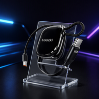 Câble USB C rétractable Toocki 100W à charge rapide, organisation de bureau soignée, câble de charge Type C vers Type C pour le bureau et la maison
