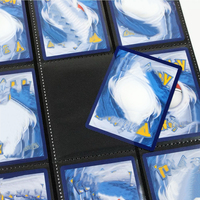 Carpeta de Anillas Personalizada al por Mayor con 9 Bolsillos, de Plástico, para Tarjetas de Crédito y Coleccionables, con Páginas de Carga Superior de Plataforma